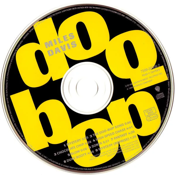 Miles Davis Doo-Bop CD album jazz hip hop
