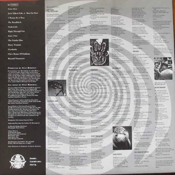 Stan Ridgway Partyball LP usato synth-pop
