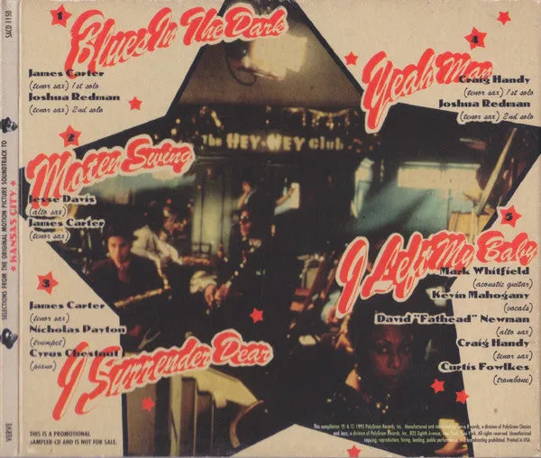 Kansas City colonna sonora CD promo jazz sampler