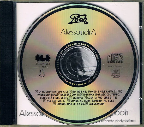 Pooh Alessandra CD album ristampa