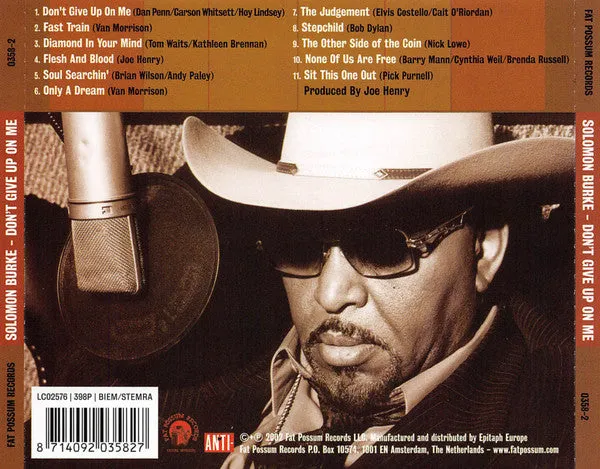 Solomon Burke Don't Give Up On Me CD album VG+