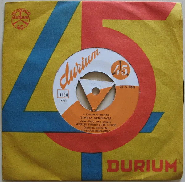Aurelio Fierro Timida Serenata 7" usato Sanremo 1958