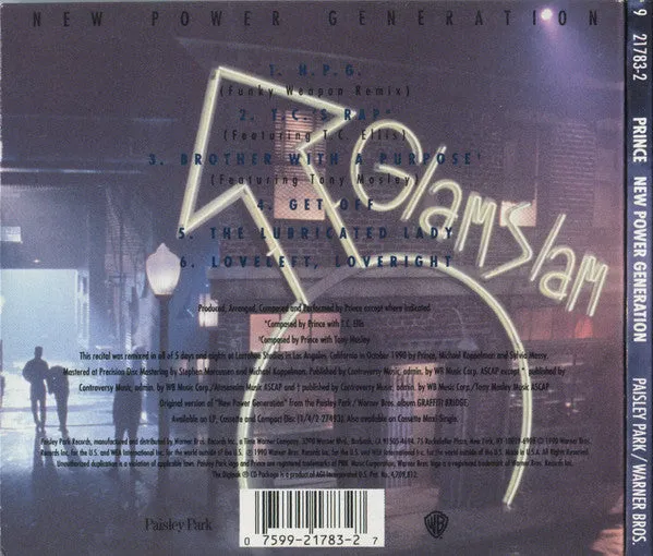 Prince New Power Generation CD maxi digipak funk