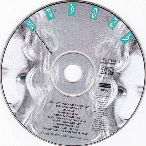 Spagna Siamo In Due CD album 1995 jewel case