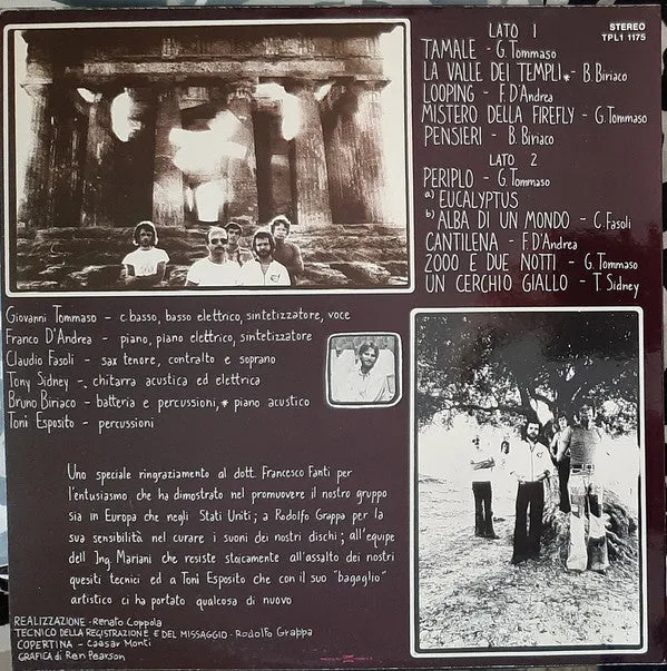 Perigeo La Valle Dei Templi LP vinile 1975 VG+