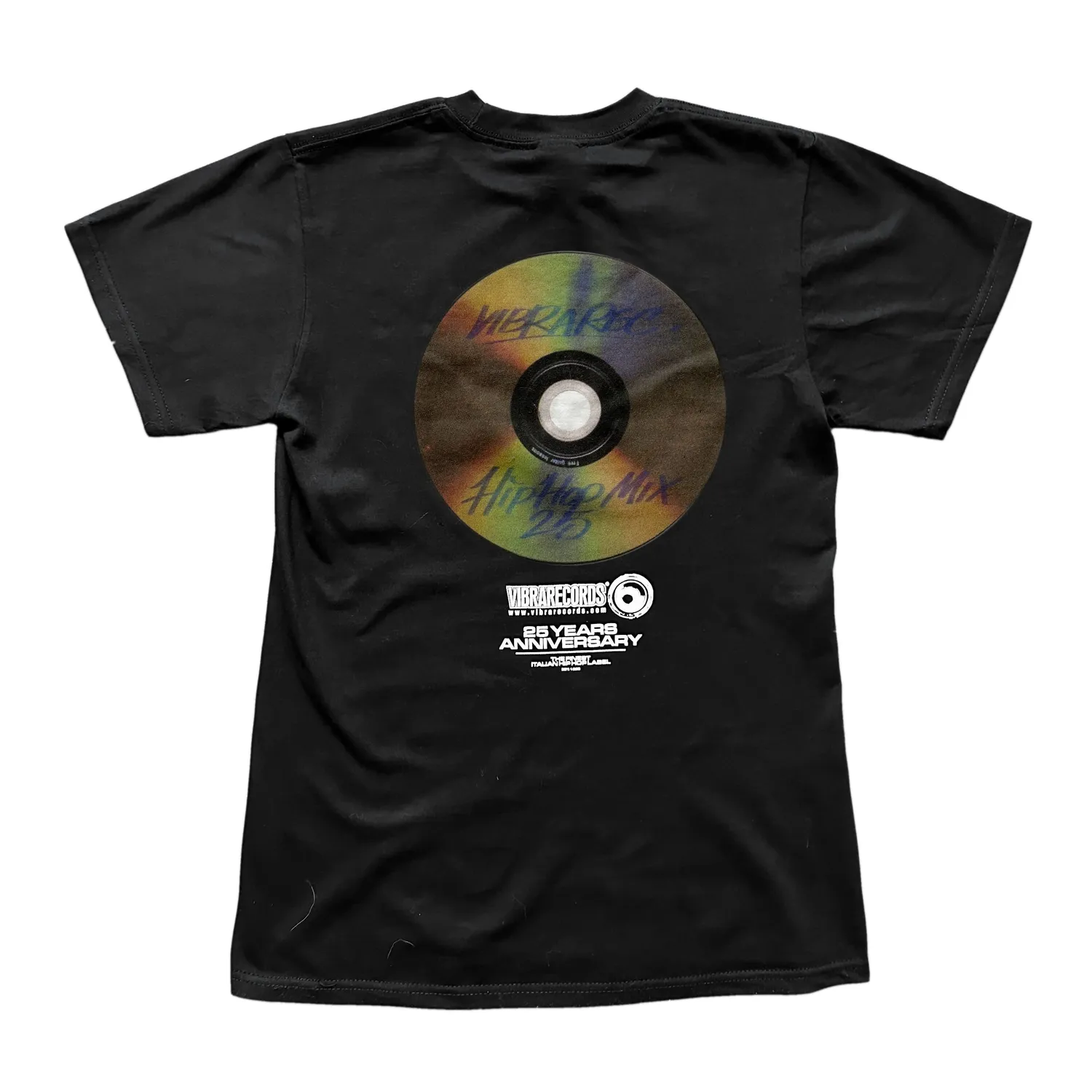 Vibrarecords 25th Anniversary maglietta nera limited
