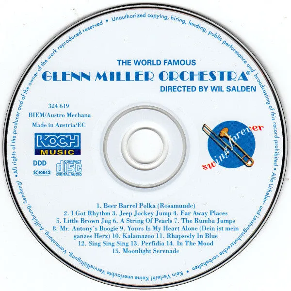 Glenn Miller Revival Swing Forever CD album swing