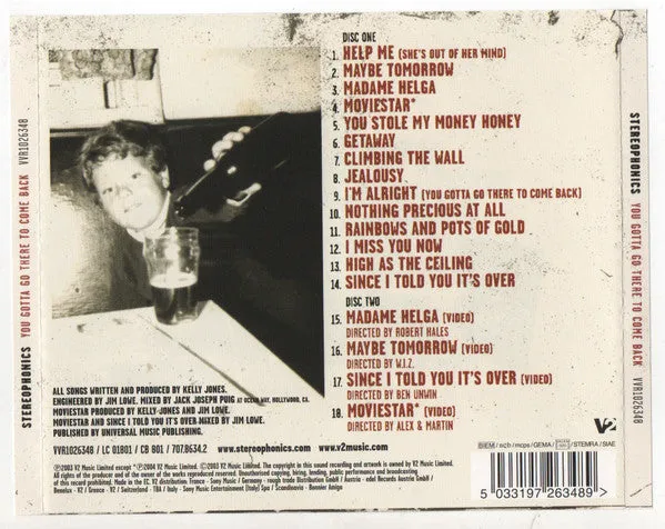 Stereophonics You Gotta Go There To Come Back CD+DVD