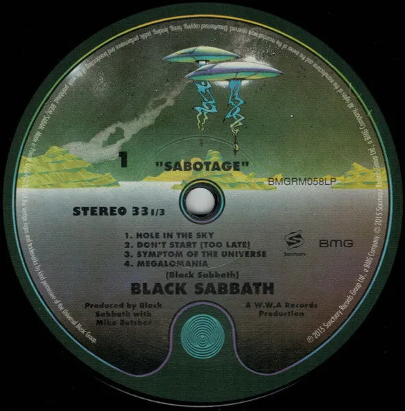 Black Sabbath Sabotage LP 180g ristampa heavy metal