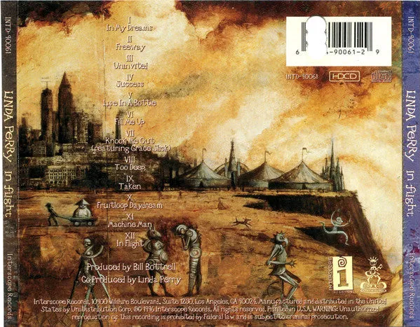 Linda Perry In Flight HDCD promo pop rock usato