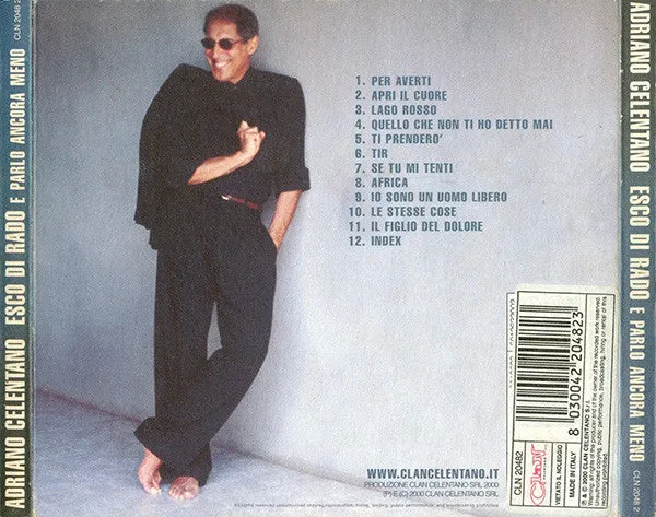 Adriano Celentano Esco Di Rado CD album digipak blu