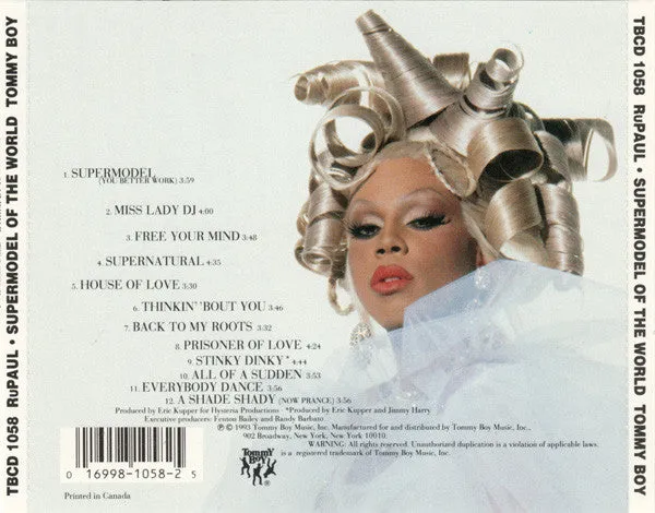 RuPaul Supermodel Of The World CD album 1993 NM