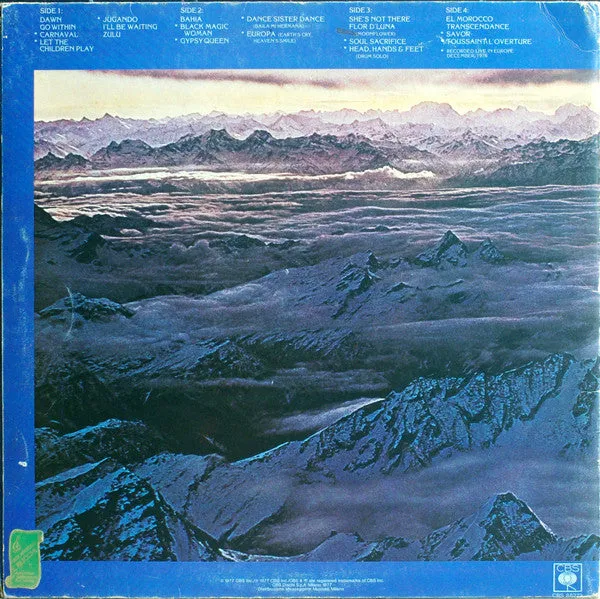 Santana Moonflower 2LP doppio vinile usato live