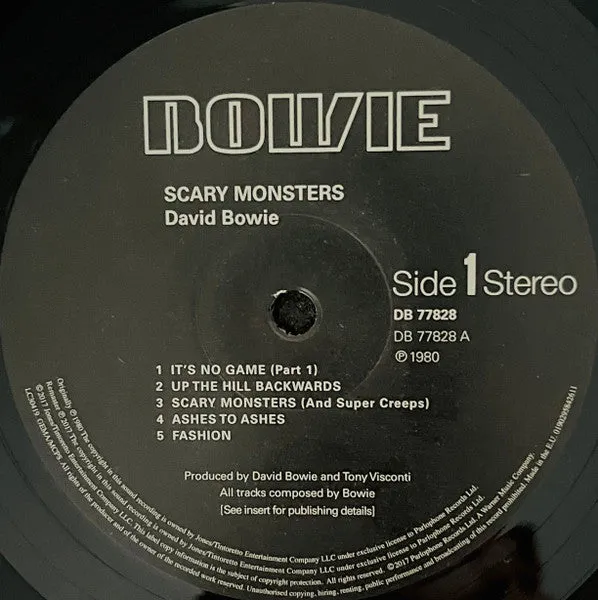 David Bowie Scary Monsters vinile LP 180g nuovo