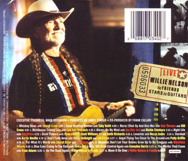 Willie Nelson Stars & Guitars CD HDCD live