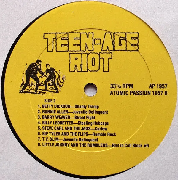 Various Teen-Age Riot vinile LP compilation rockabilly