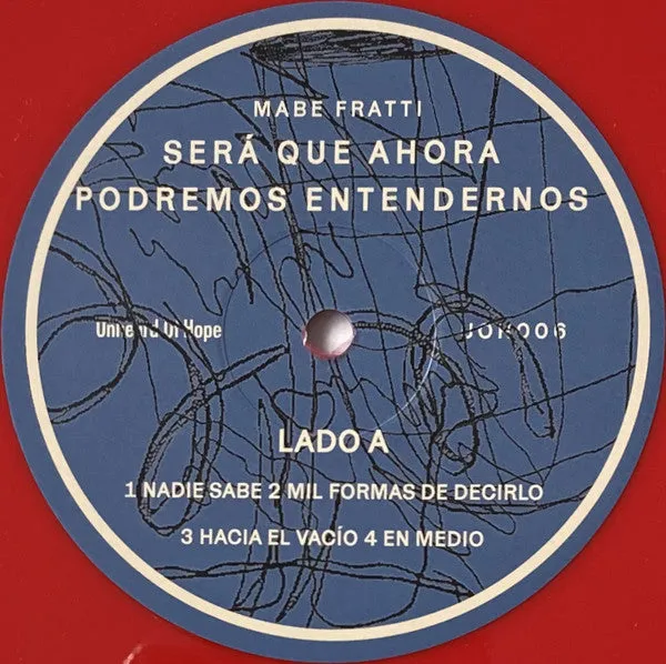 Mabe Fratti Será Que Ahora LP vinile rosso nuovo