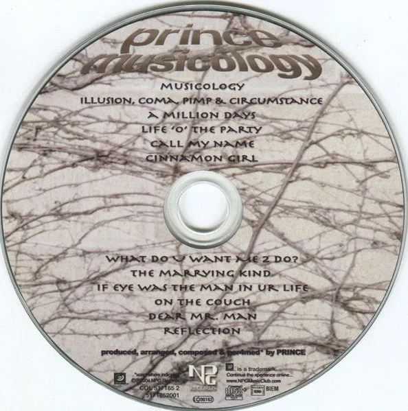 Prince Musicology CD album jewel case VG+
