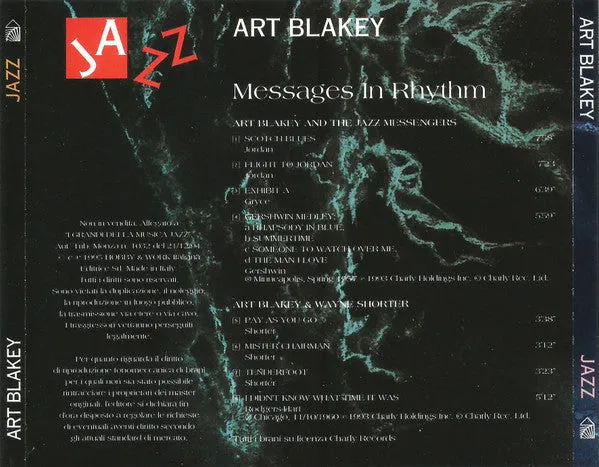 Art Blakey Messages In Rhythm CD compilation live hard bop