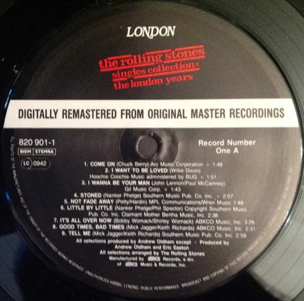 Rolling Stones London Years Box 4LP rimasterizzati