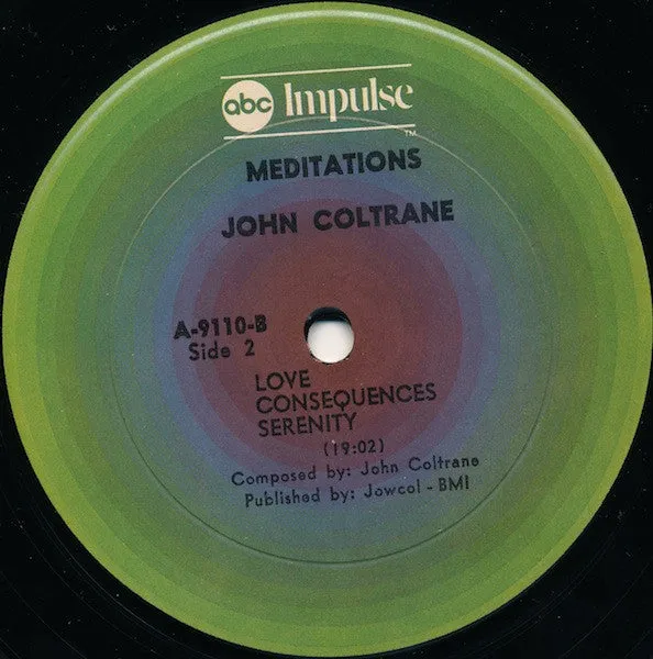 John Coltrane Meditations LP ristampa gatefold free jazz