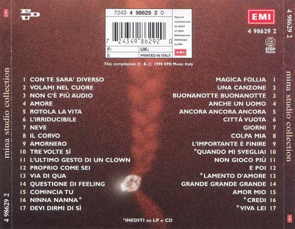 Mina Studio Collection doppio CD pop 1998