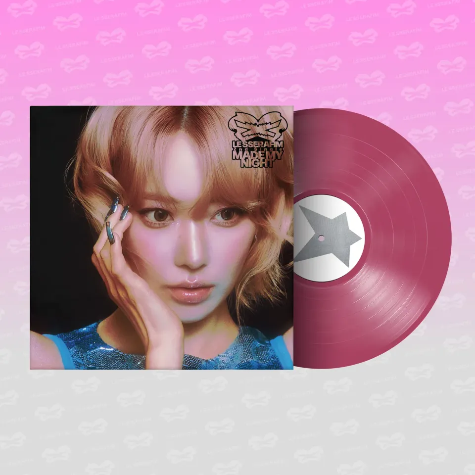 Polydor Made My Night vinile LP hot pink LE SSERAFIM