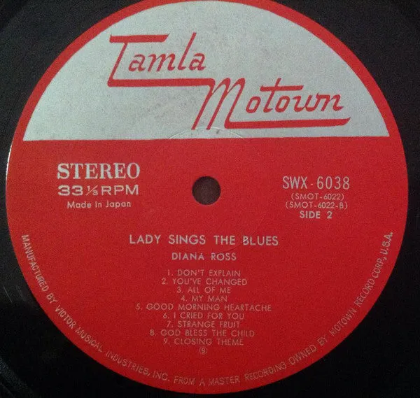 Diana Ross Lady Sings The Blues LP gatefold big band