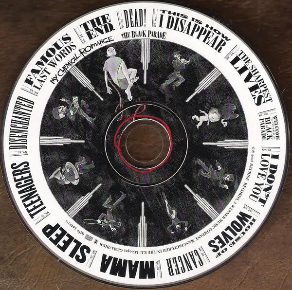 My Chemical Romance The Black Parade CD album white emo