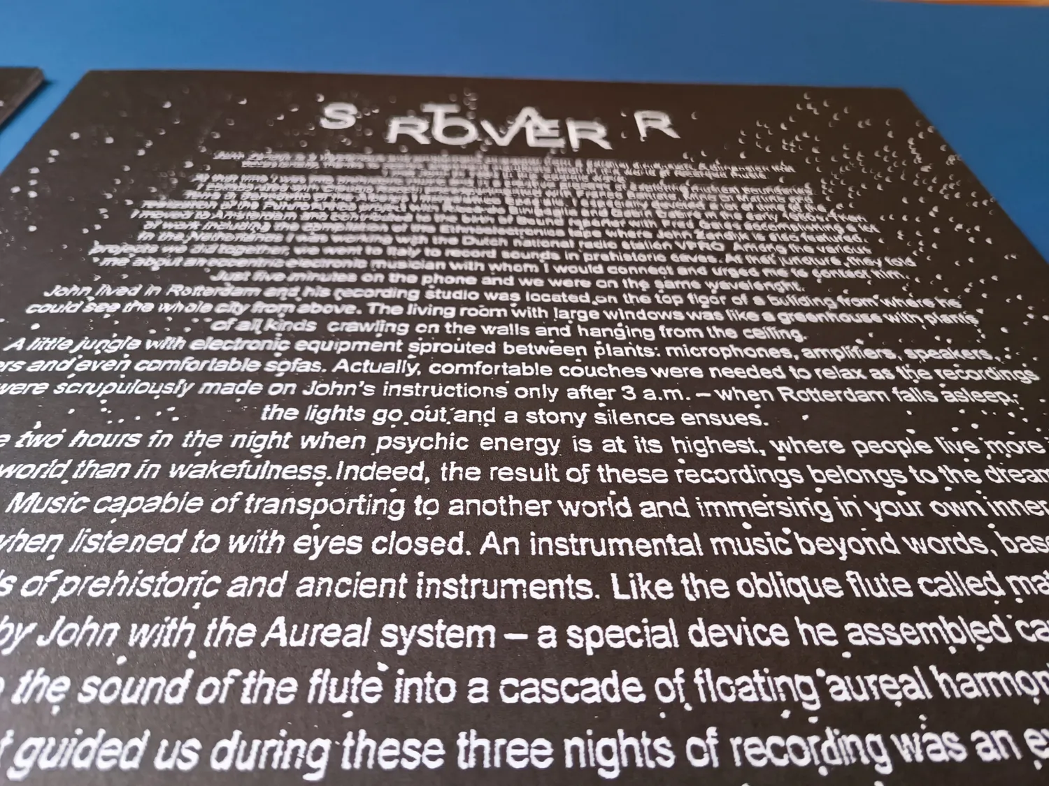 Walter Maioli & John Zandijk Star Rover vinile LP cosmico
