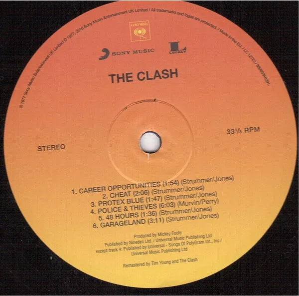 The Clash The Clash vinile LP 180g rimasterizzato