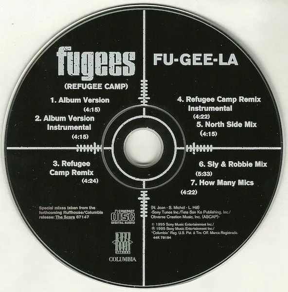 Fugees Fu-Gee-La CD maxi singolo conscious 1995
