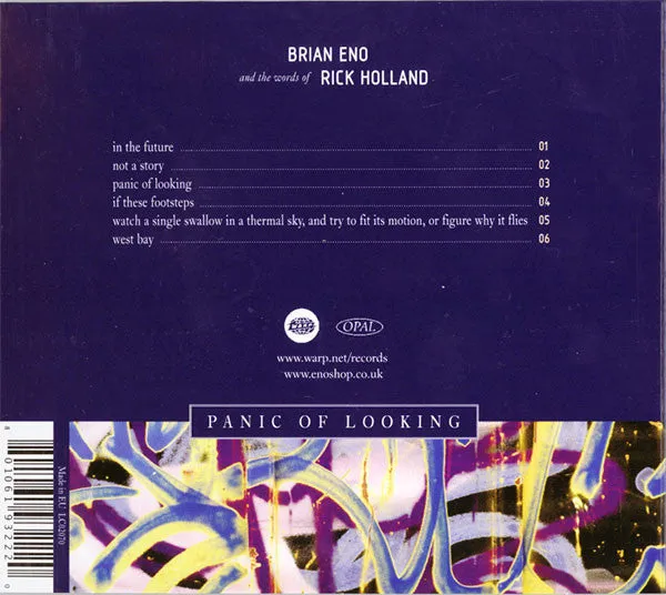 Brian Eno Panic Of Looking CD EP pari al nuovo