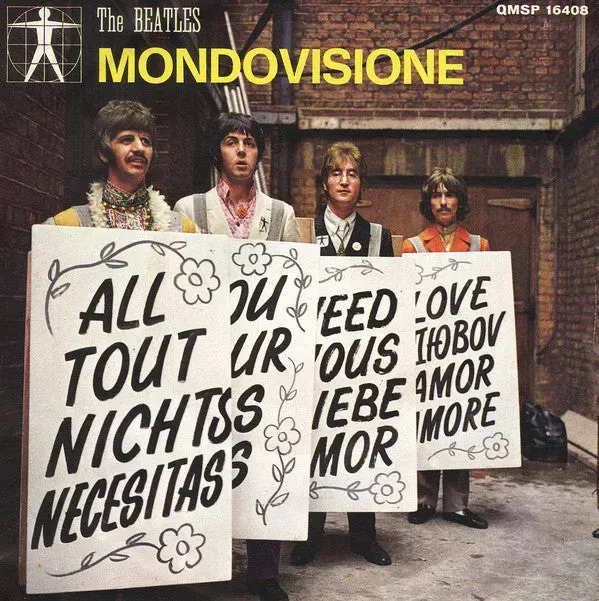Beatles All You Need Is Love 45 giri 7" usato Italia
