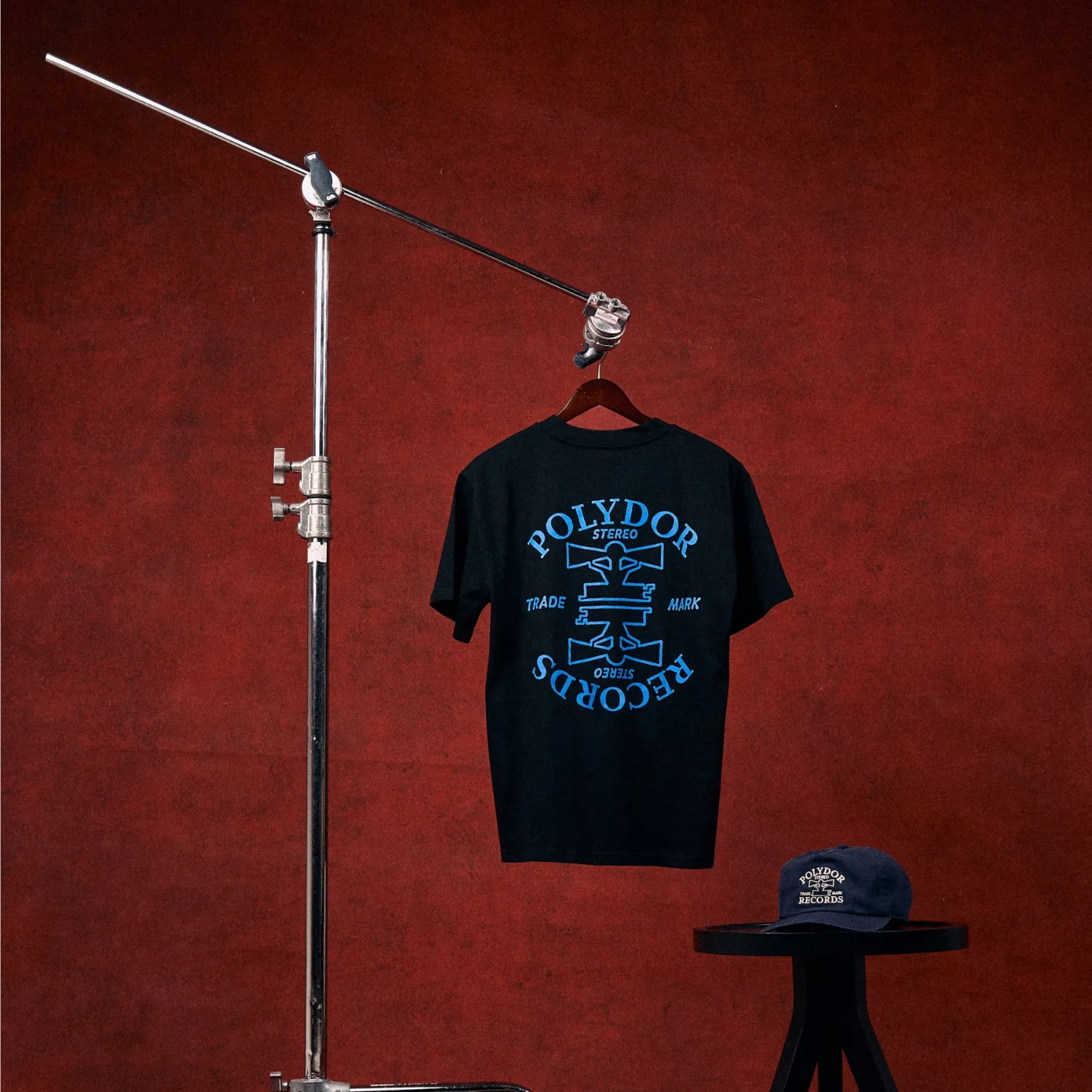 Polydor Records Polydor Tee t-shirt nera boxy cotone
