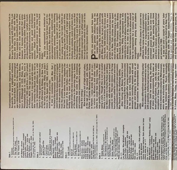 Art Blakey Max Roach The Big Beat doppio vinile 2xLP gatefold
