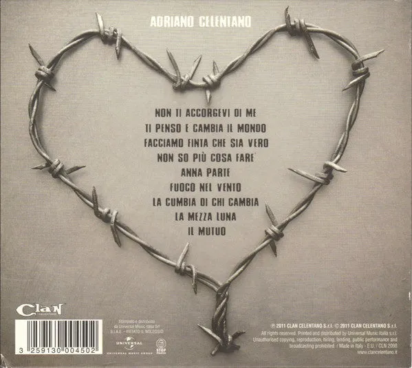 Adriano Celentano Facciamo Finta Che Sia Vero CD digipak