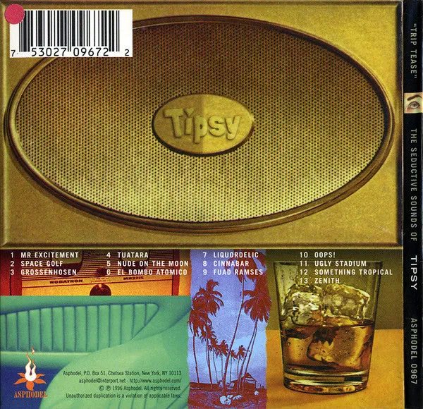 Tipsy Trip Tease CD album gatefold 1996
