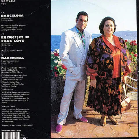 Freddie Mercury Caballé Barcelona maxi 12" 1987