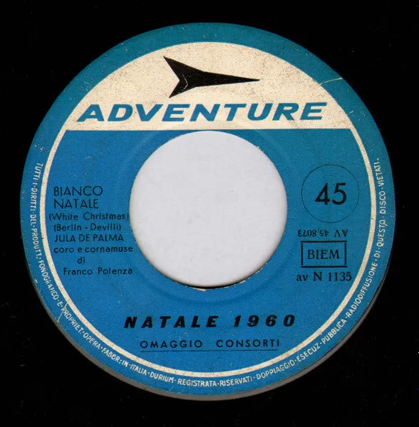 Jula De Palma Natale 1960 vinile 7" gatefold VG