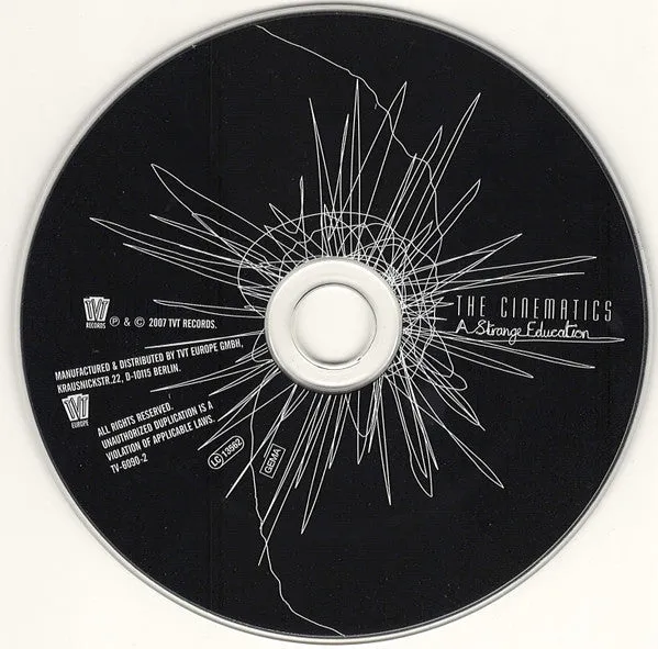 The Cinematics A Strange Education CD album indie