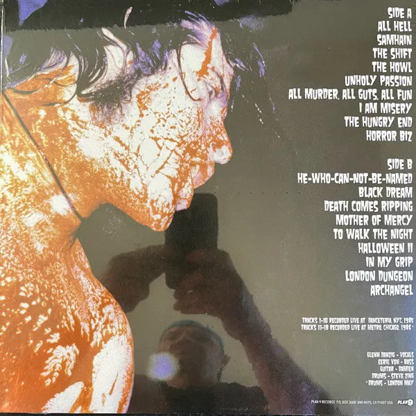 Samhain Live 85-86 vinile LP rock non ufficiale