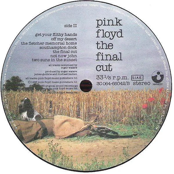 Pink Floyd The Final Cut vinile LP Gatefold usato 1983