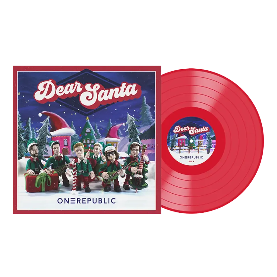 OneRepublic Dear Santa singolo vinile 12" rosso profumato