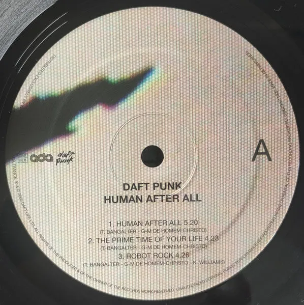 Daft Punk Human After All doppio vinile 2xLP gatefold