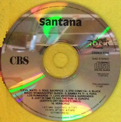 Santana Santana CD compilation 1991 near mint