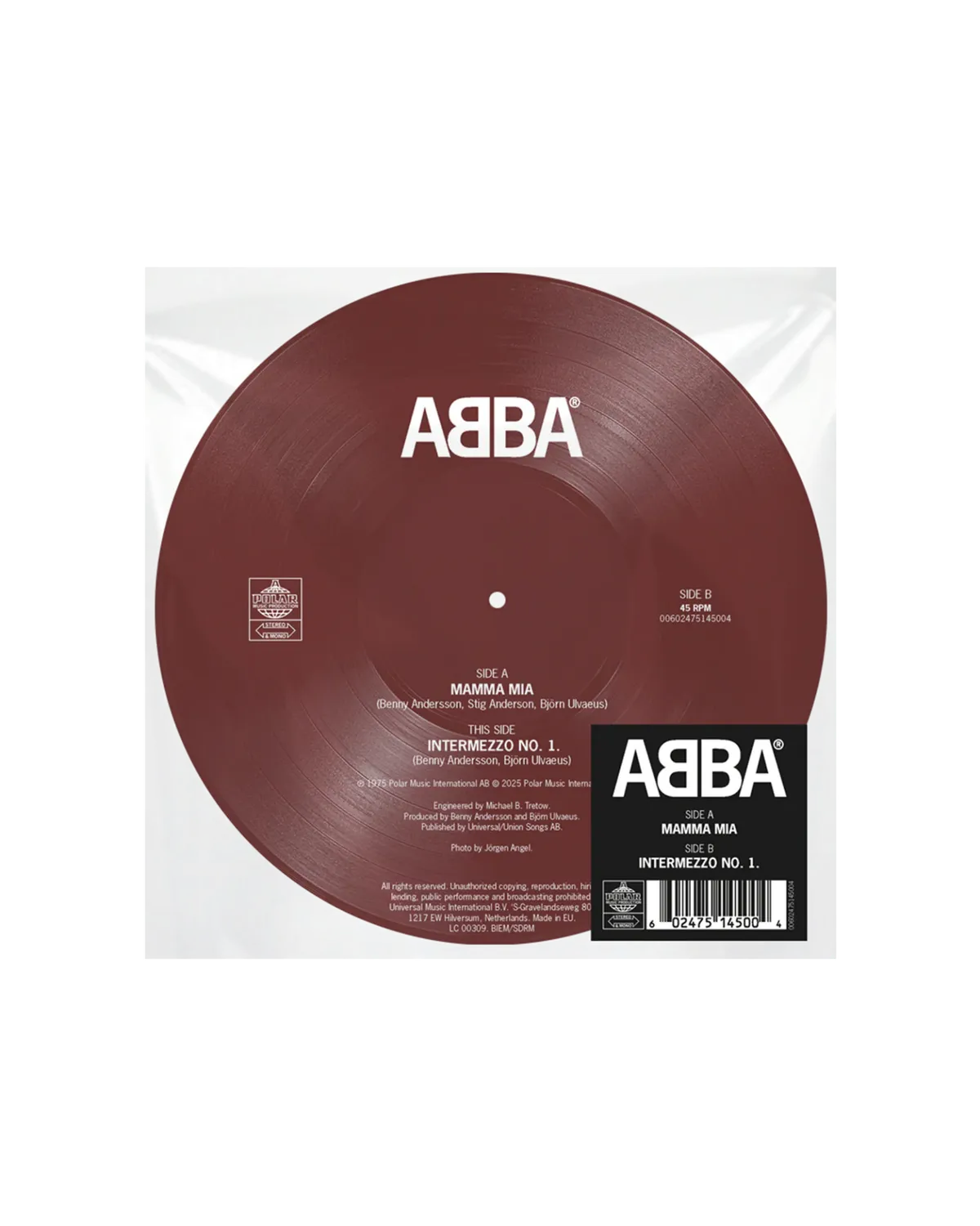 ABBA Mamma Mia Intermezzo No.1 picture disc 7" vinile