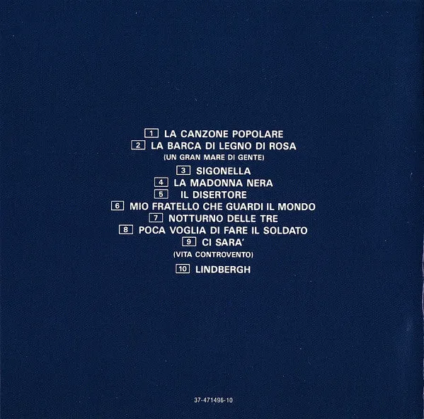 Ivano Fossati Lindbergh CD album 1992