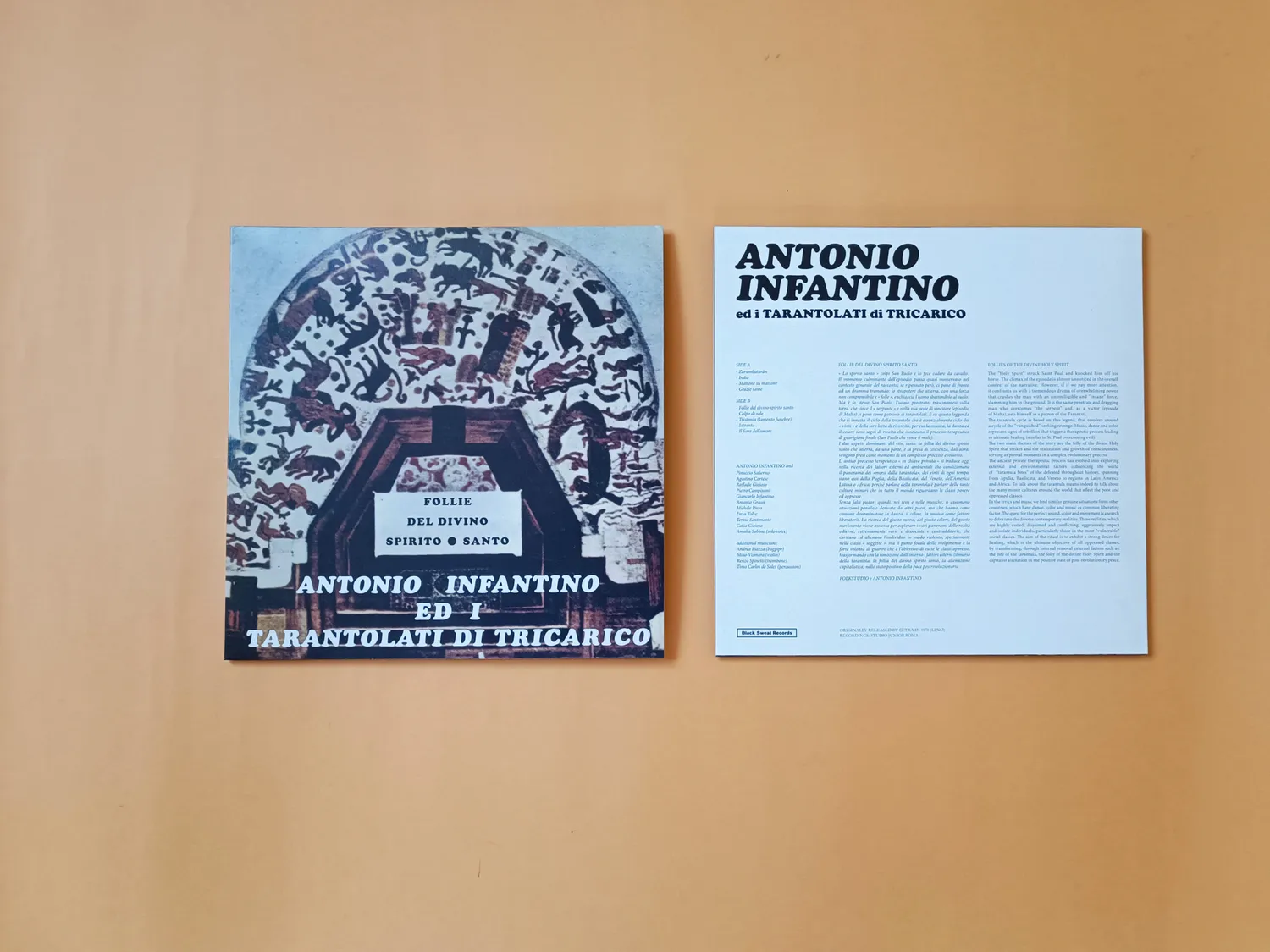 Black Sweat Records Antonio Infantino Follie Del Divino Spirito Santo CD ristampa