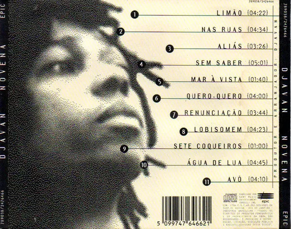 Djavan Novena CD Album 1994 Samba Latin Jazz